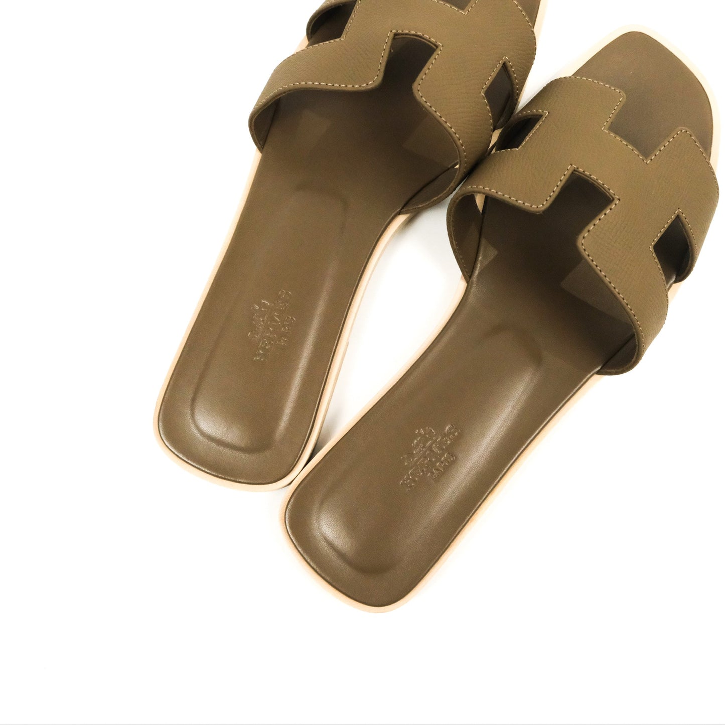 Hermès Oran Sandals in Epsom Size 40