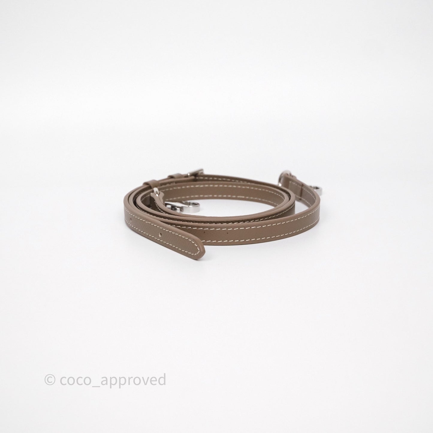 Hermès Mini Evelyne 16 Etoupe Clemence Palladium Hardware