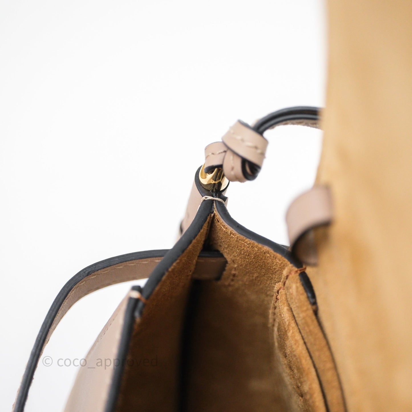 Loewe Mini Gate Dual Bag Beige Sand Soft Calfskin Jacquard Strap
