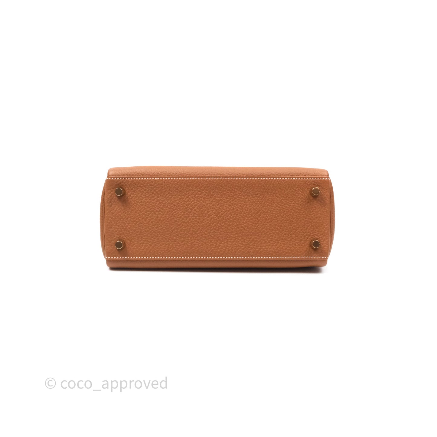 Hermès Retourne Kelly 25 Gold 37 Togo Gold Hardware