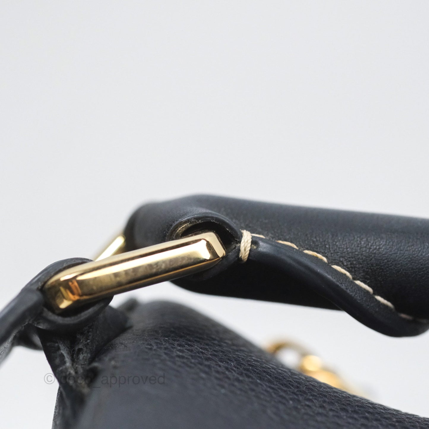 Loewe Medium Puzzle Bag Navy Calfskin Gold Hardware