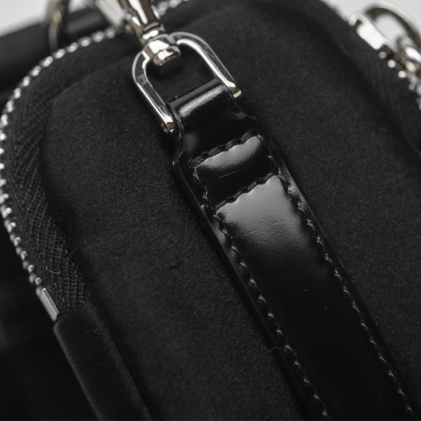 Prada Triangle Crystal Bag Black