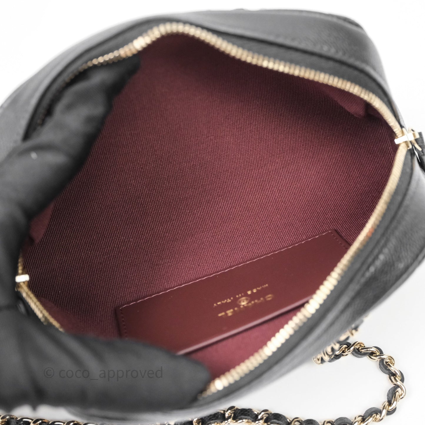 Chanel Clutch with Chain Caviar Black Gold Hardware