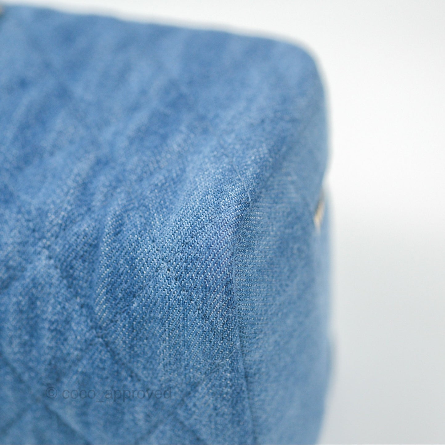 Chanel Cruise Pouch Cosmetic Bag Denim