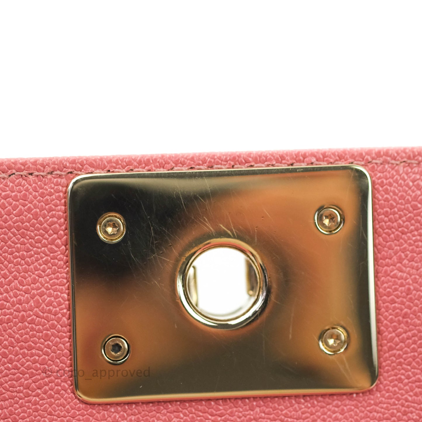 Chanel Boy Chevron Medium Pink Caviar Gold Hardware