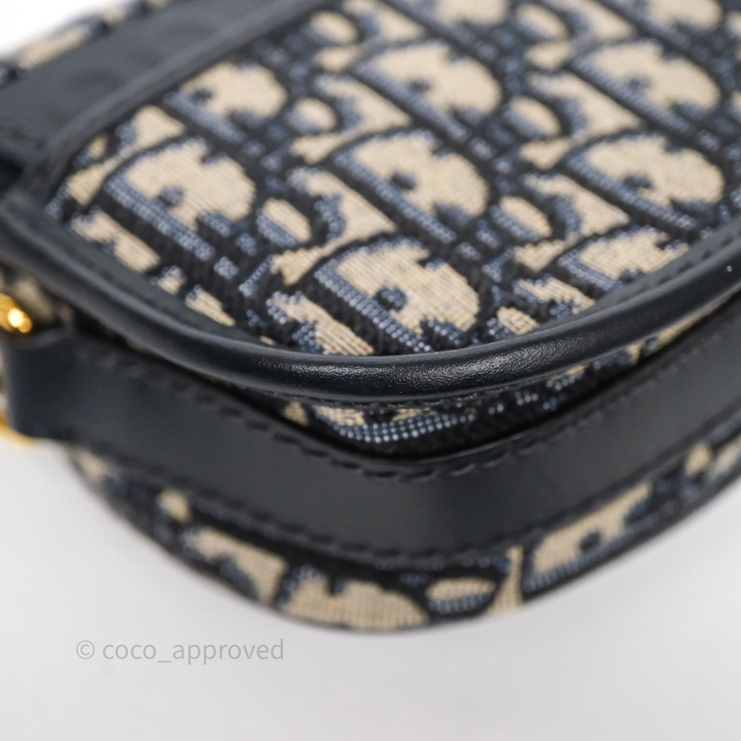 Christian Dior Bobby East-West Bag Blue Oblique Jacquard Canvas