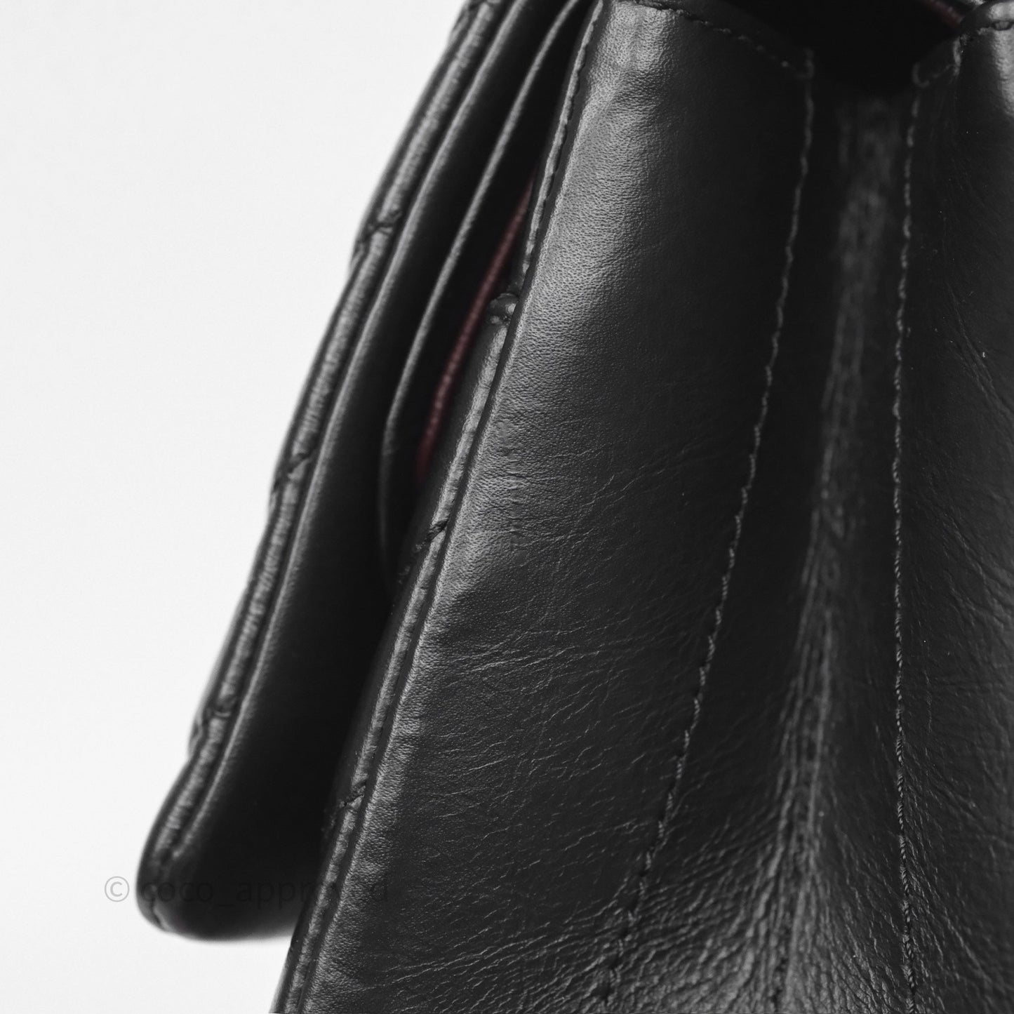 Chanel Reissue 226 Chevron Black Aged Calfskin Aged Gold Hardware