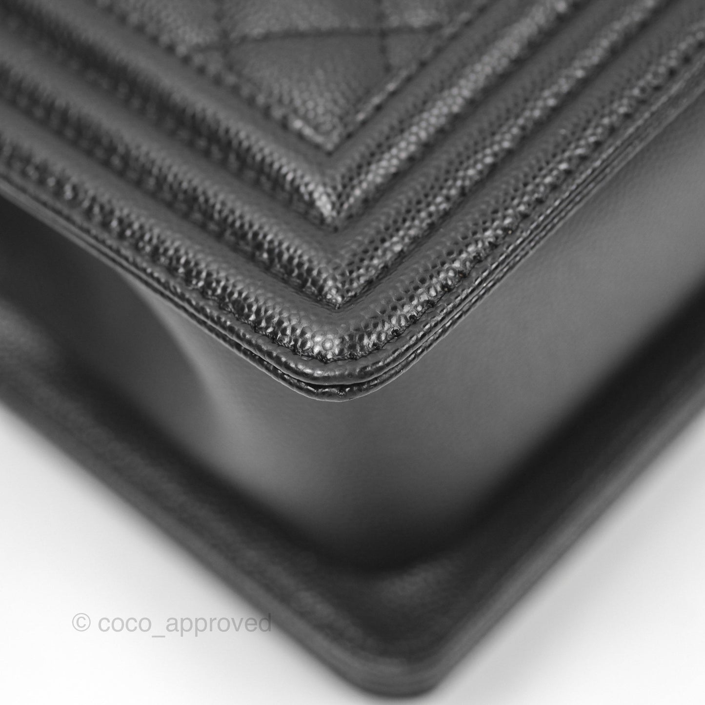 Chanel Small Boy Black Caviar Gold Hardware