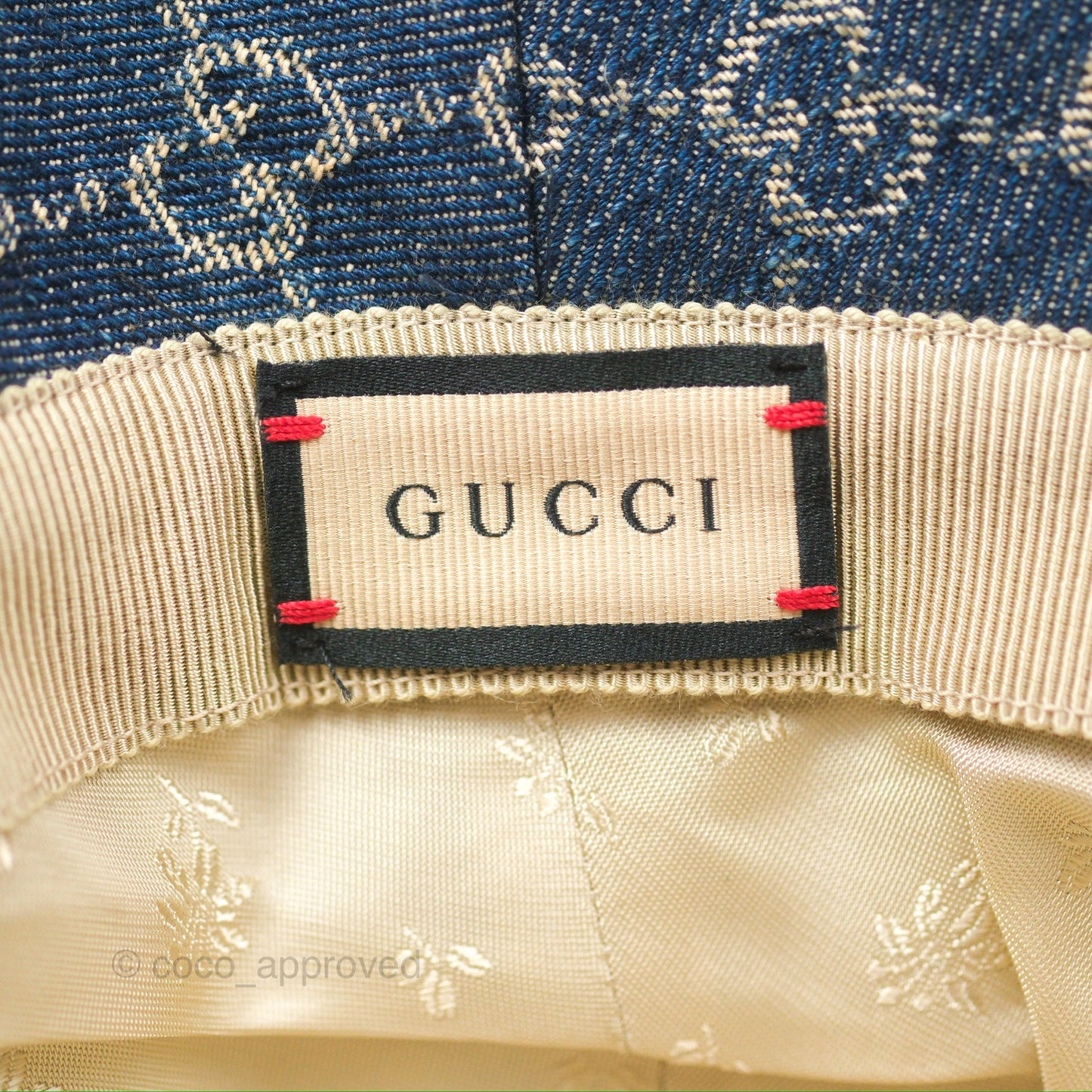 Gucci GG Supreme Denim Bucket Hat
