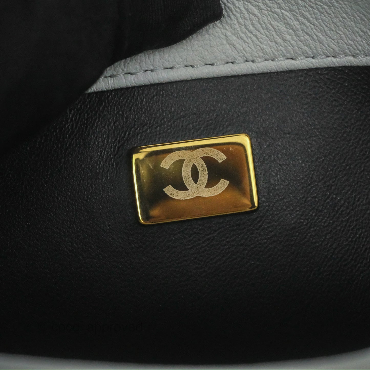 Chanel Adjustable Flap Bag White Calfskin Aged Gold Hardware