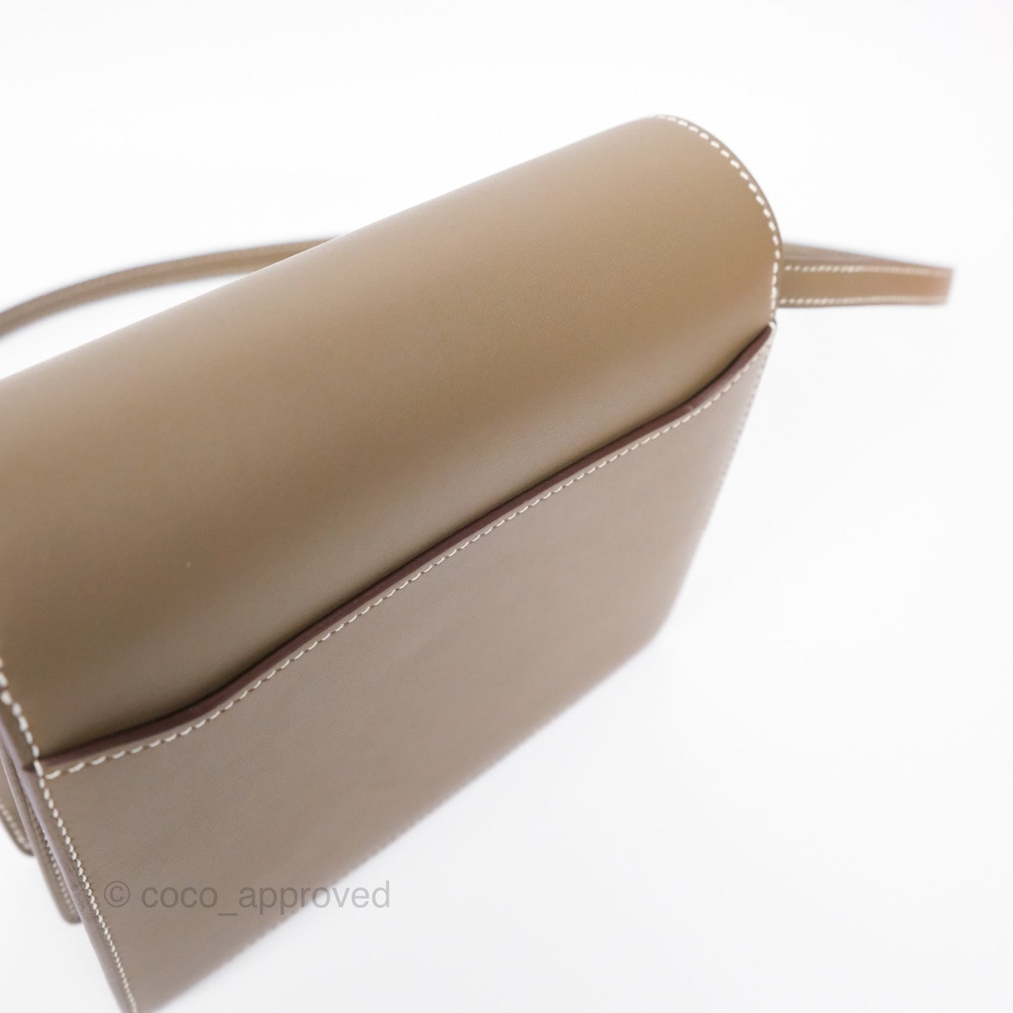 Hermès Roulis Mini 18 Etoupe 18 Swift Gold Hardware