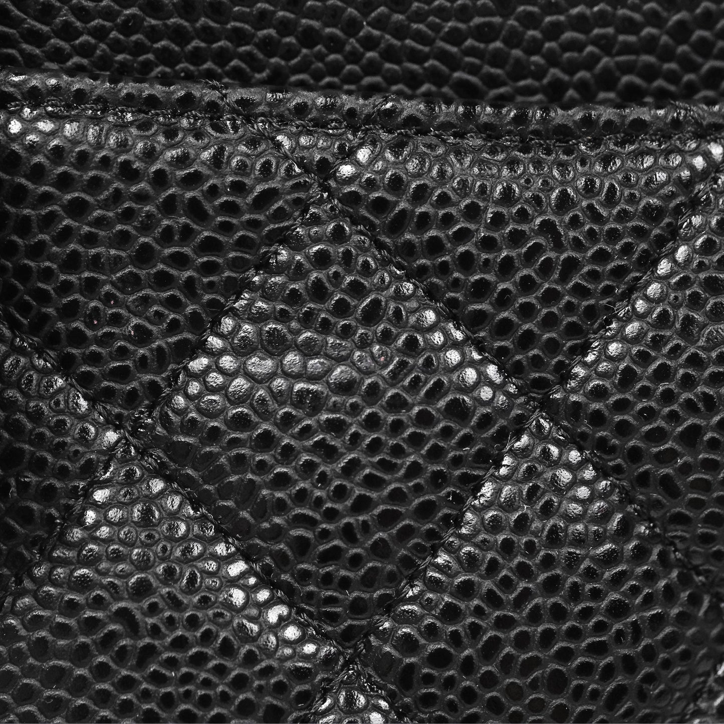 Chanel Classic M/L Medium Flap Quilted Black Caviar Silver Hardware