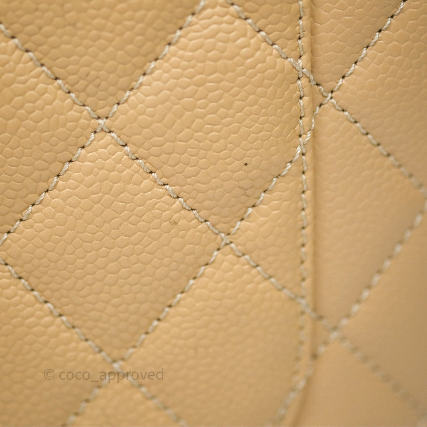 Chanel GST Beige Caviar Gold Hardware