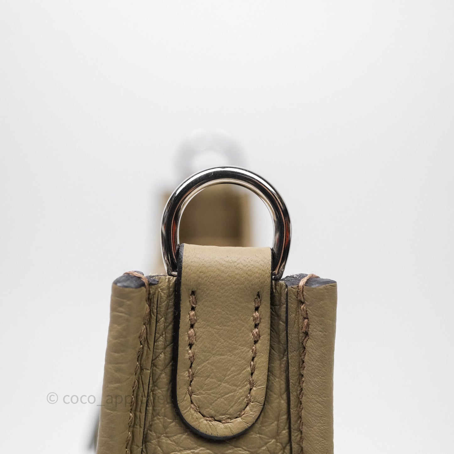 Hermès Mini Evelyne 16 Beige Marfa 8Q Clemence Gold Hardware