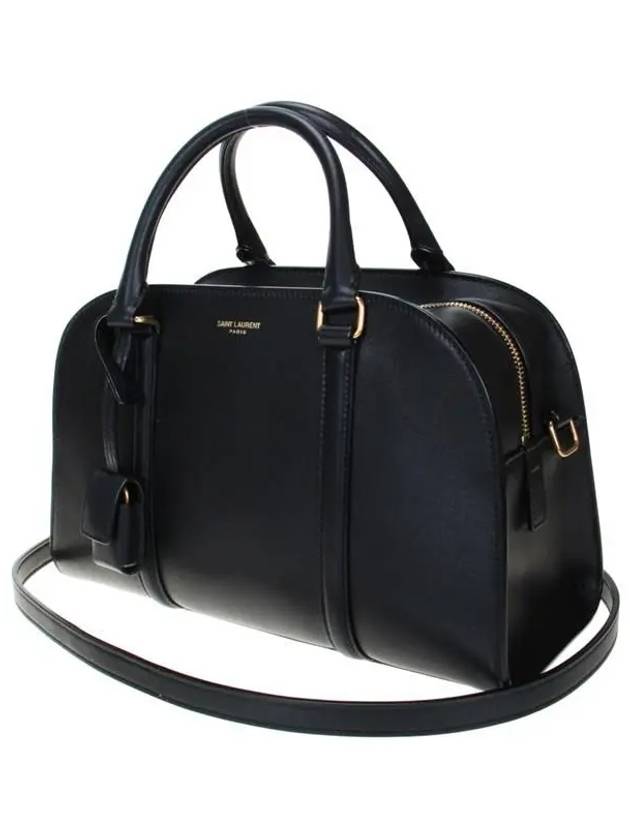 Luxury Saint Laurent Rock Baby Leather Duffel Bag Black