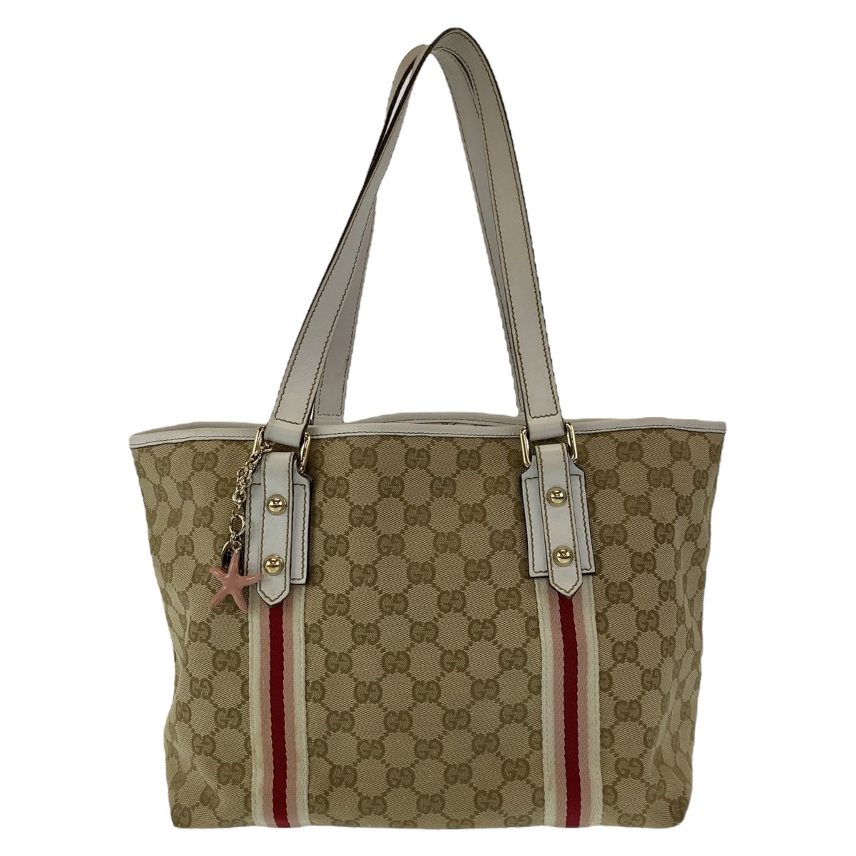 Luxury Gucci Trending 2025 GG Canvas Leather Tote Bag