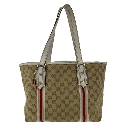 Luxury Gucci Trending 2025 GG Canvas Leather Tote Bag