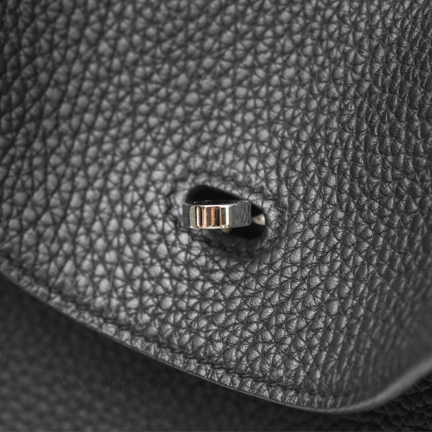 Hermès Lindy 30 Black Clemence Palladium Hardware