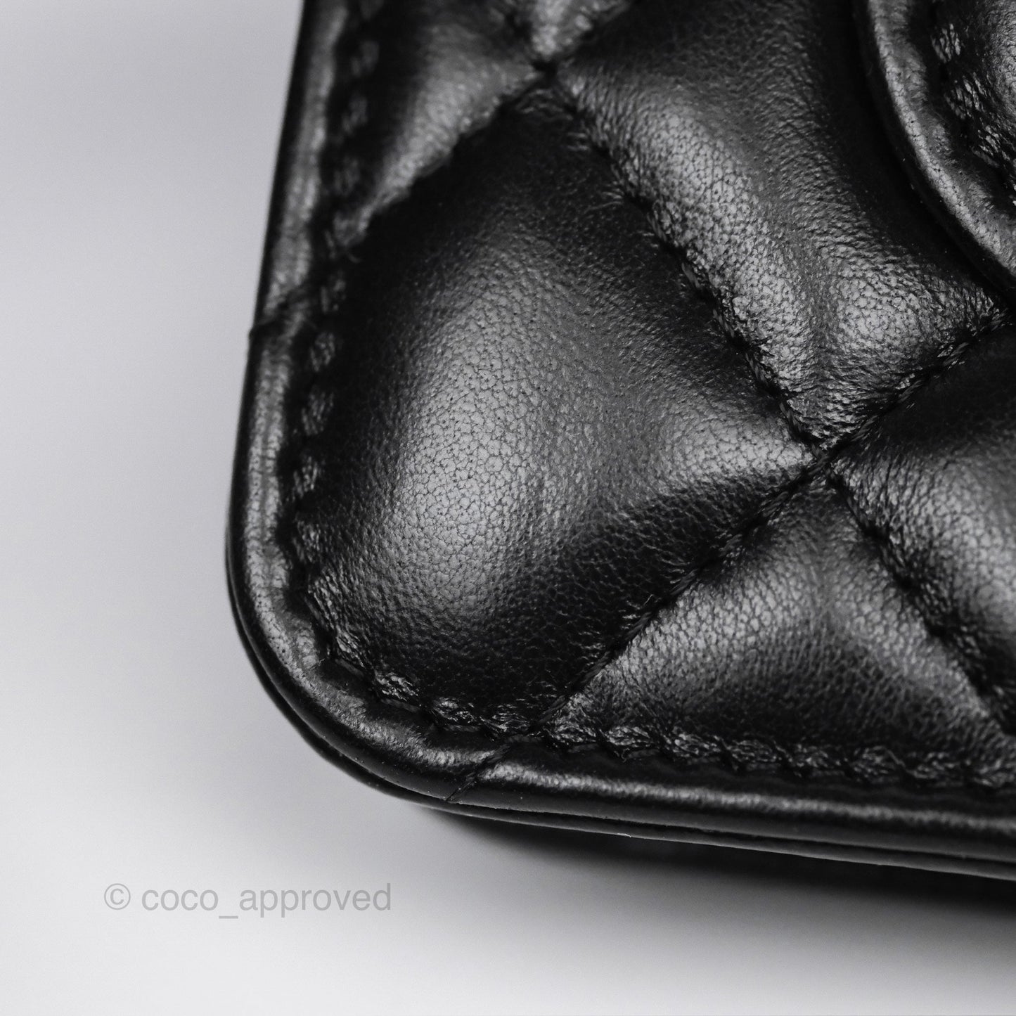 Chanel All Slide Wallet on Chain WOC Adjustable Chain Quilted Black Lambskin 22K
