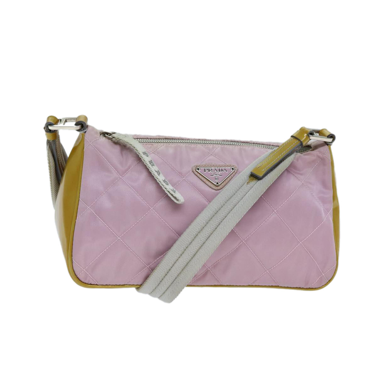 Luxury PradaShoulder Bag Nylon Pink 77076