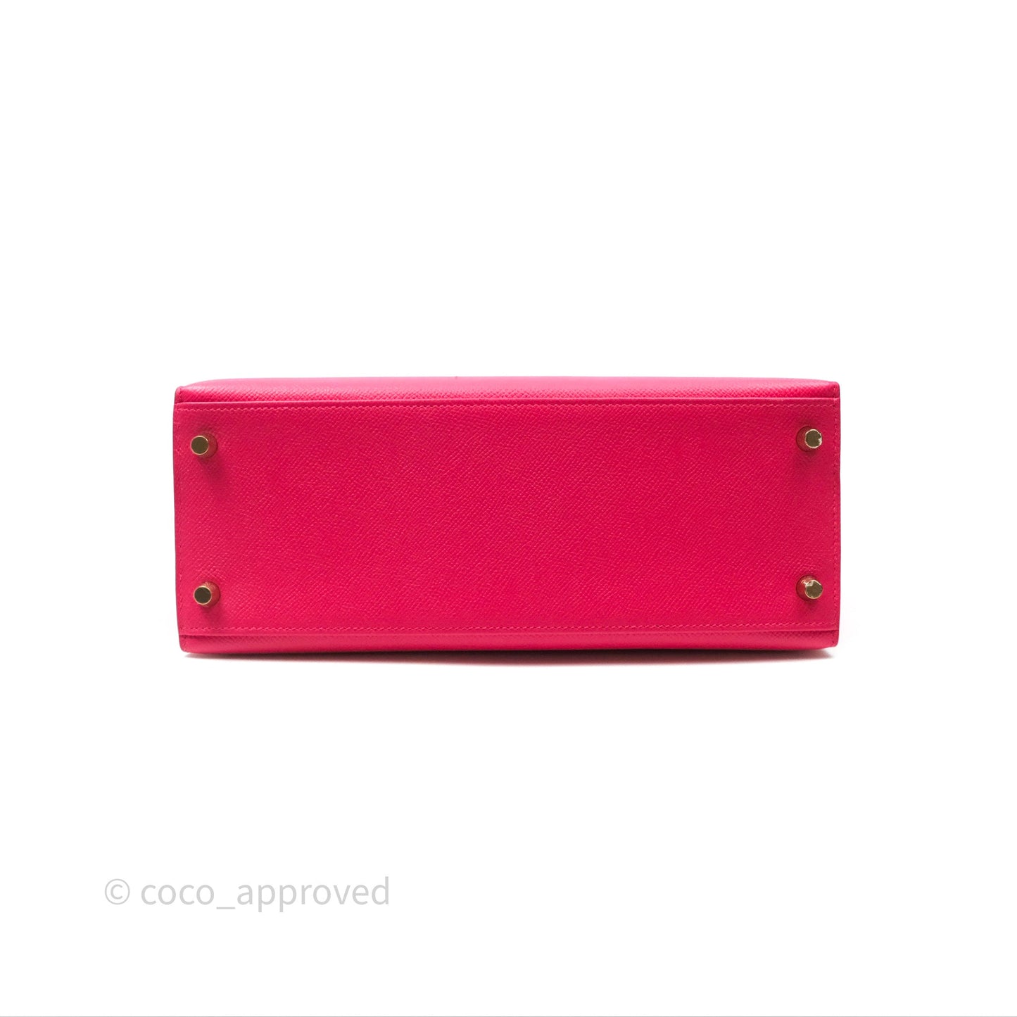 Hermès Kelly 28 Sellier Rose Extreme I6 Epsom Gold Hardware