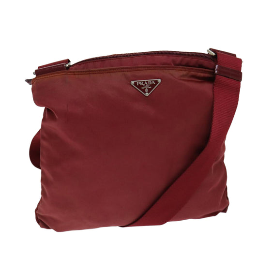 Luxury PradaShoulder Bag Nylon Red 77080