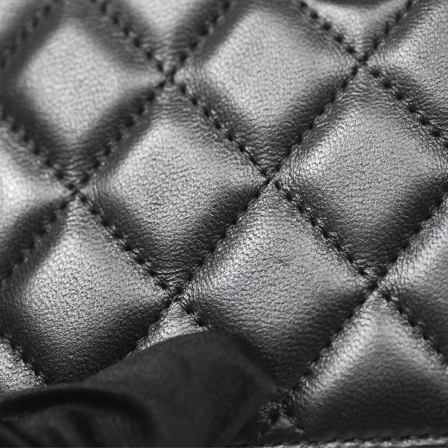 Chanel Pearl Crush Mini Camera Case Quilted Black Lambskin Aged Gold Hardware