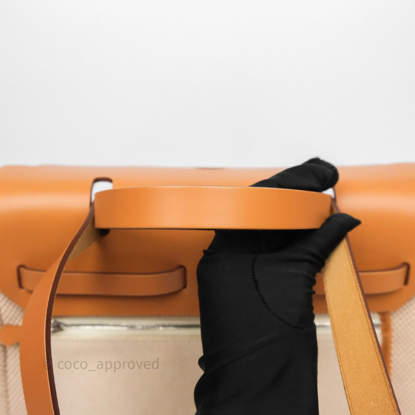 Hermès Herbag Zip 31 Ecru/Beige/Natural Canvas Palladium Hardware