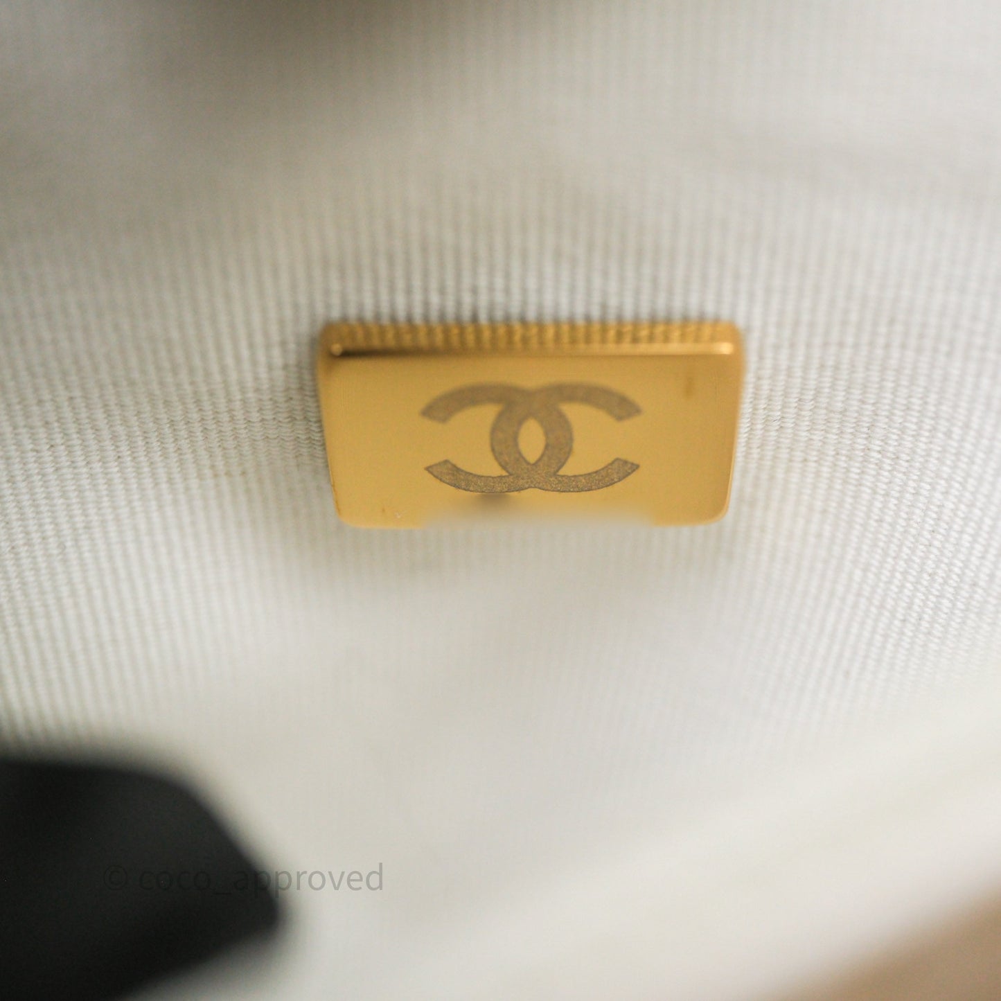 Chanel Kelly Bag Quilted White Lambskin Aged Gold Hardware