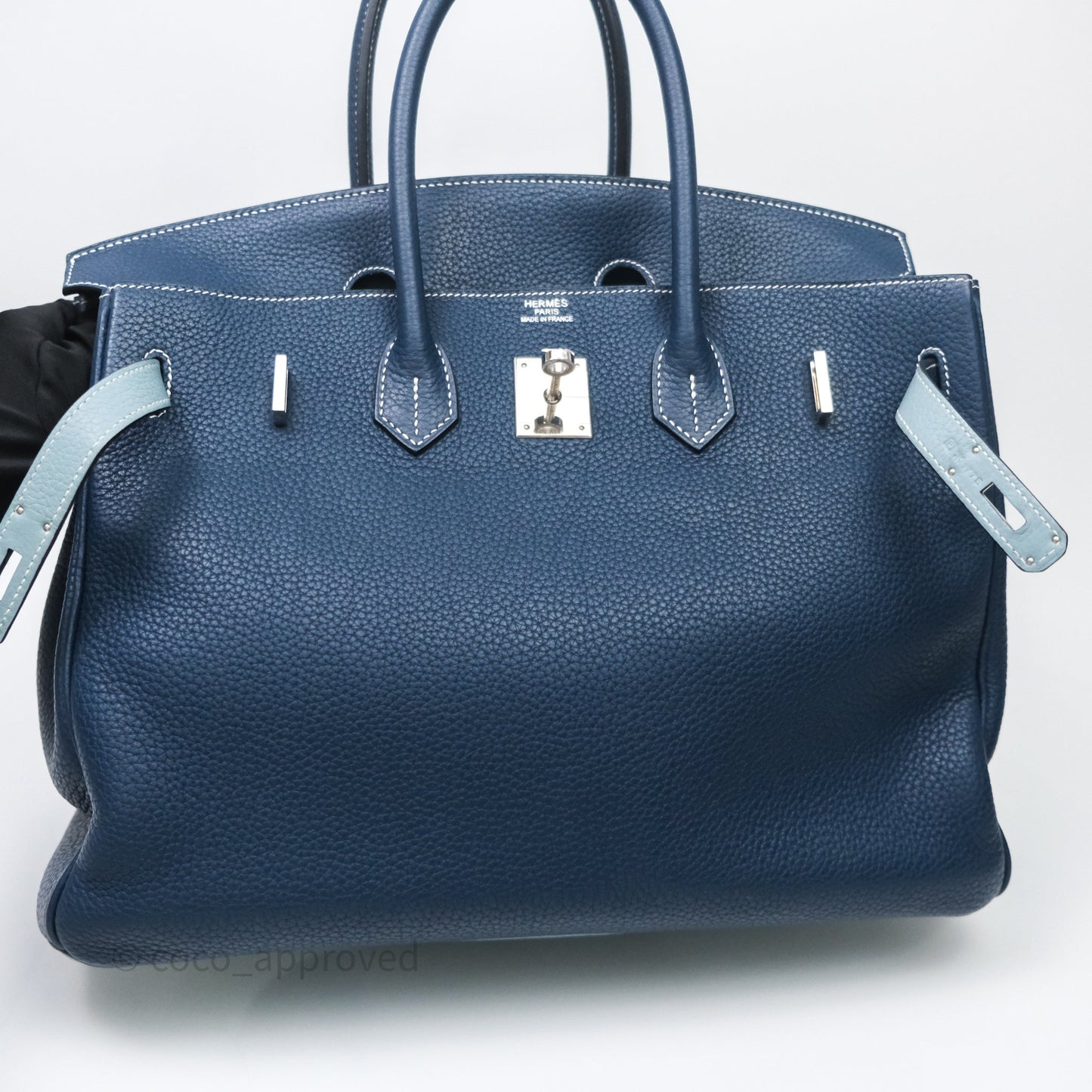 Hermès Birkin 35 Bleu de Prusse 7P Togo Palladium Hardware