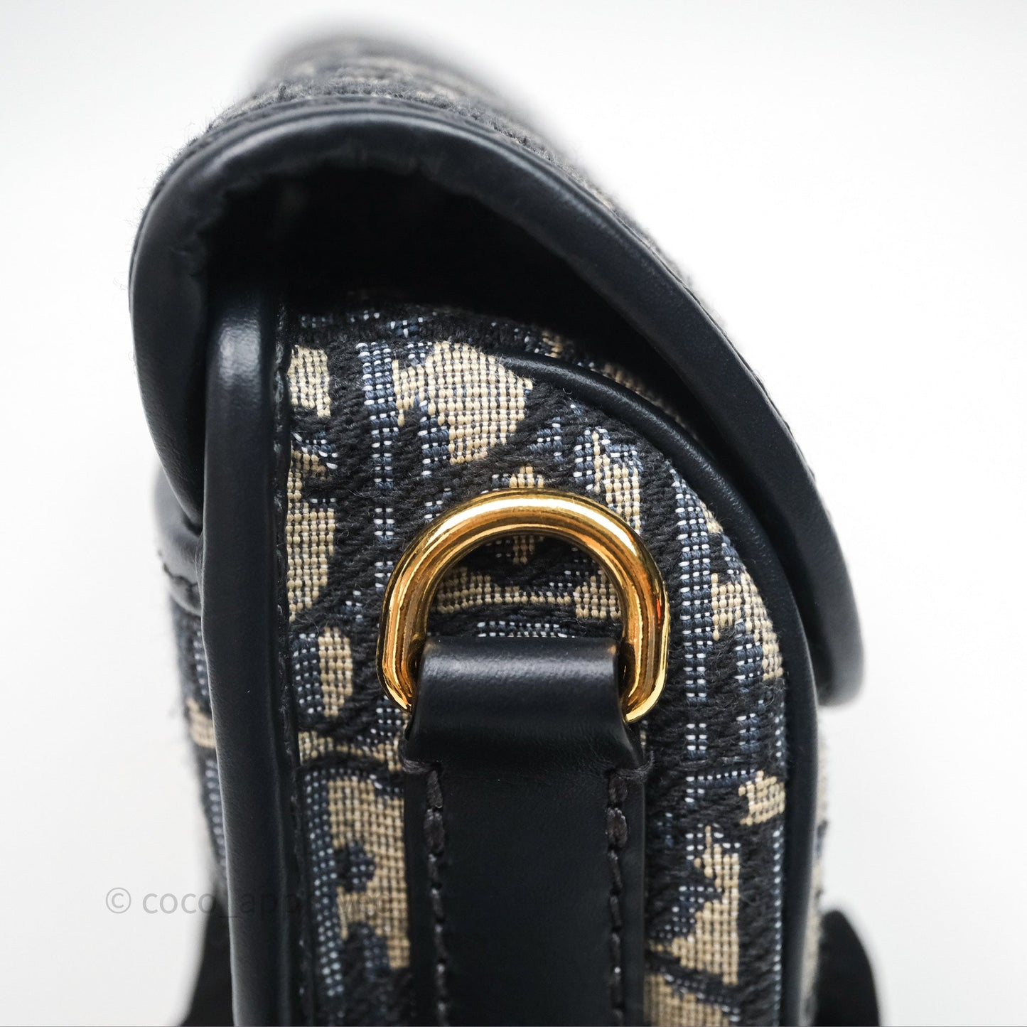Christian Dior Bobby East-West Bag Blue Oblique Jacquard Canvas