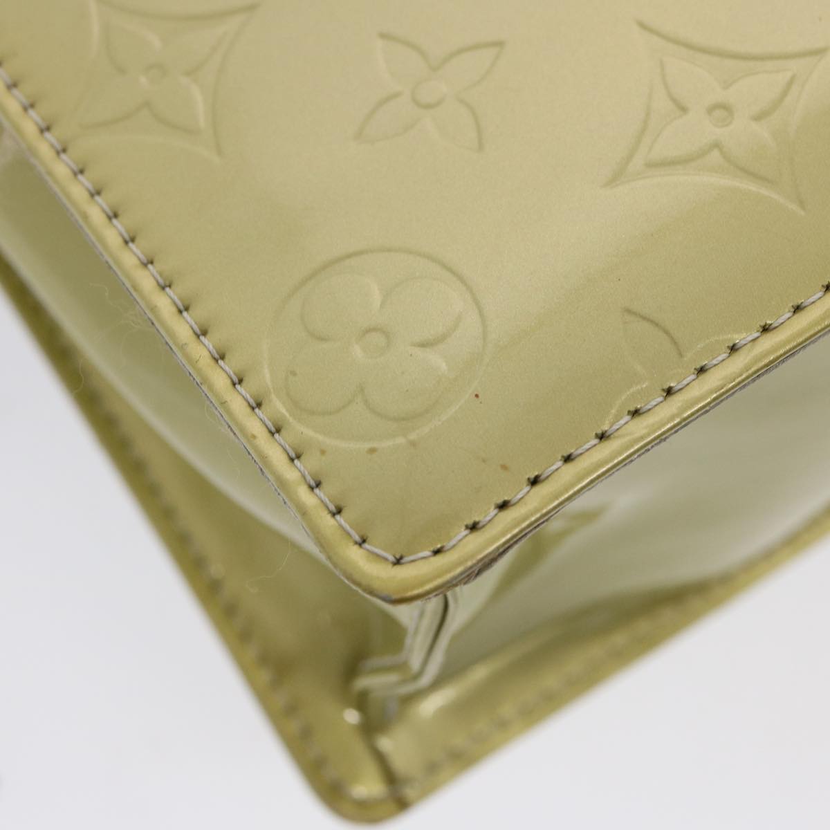 LOUIS VUITTON Monogram Vernis Spring Street Hand Bag Gris M91029 LV 77147