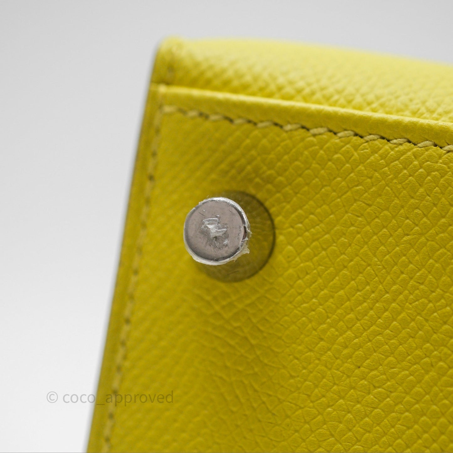 Hermès Kelly 28 Lime 9R Epsom Palladium Hardware