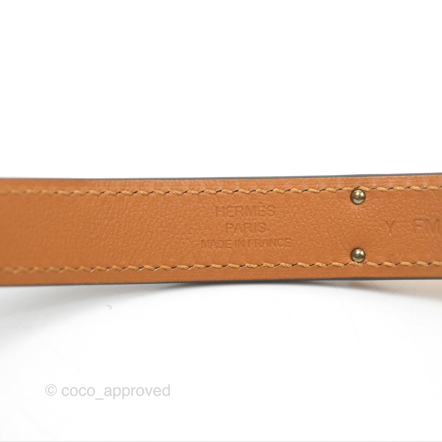 Hermès Kelly Buckle Belt Etoupe Epsom Rose Gold Hardware