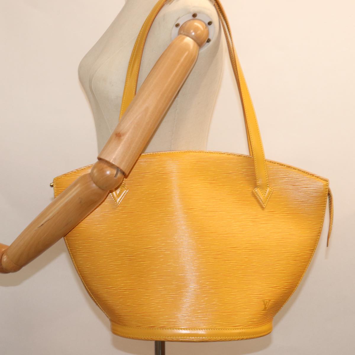 LOUIS VUITTON Epi Saint Jacques Shopping Shoulder Bag Yellow M52269 77187