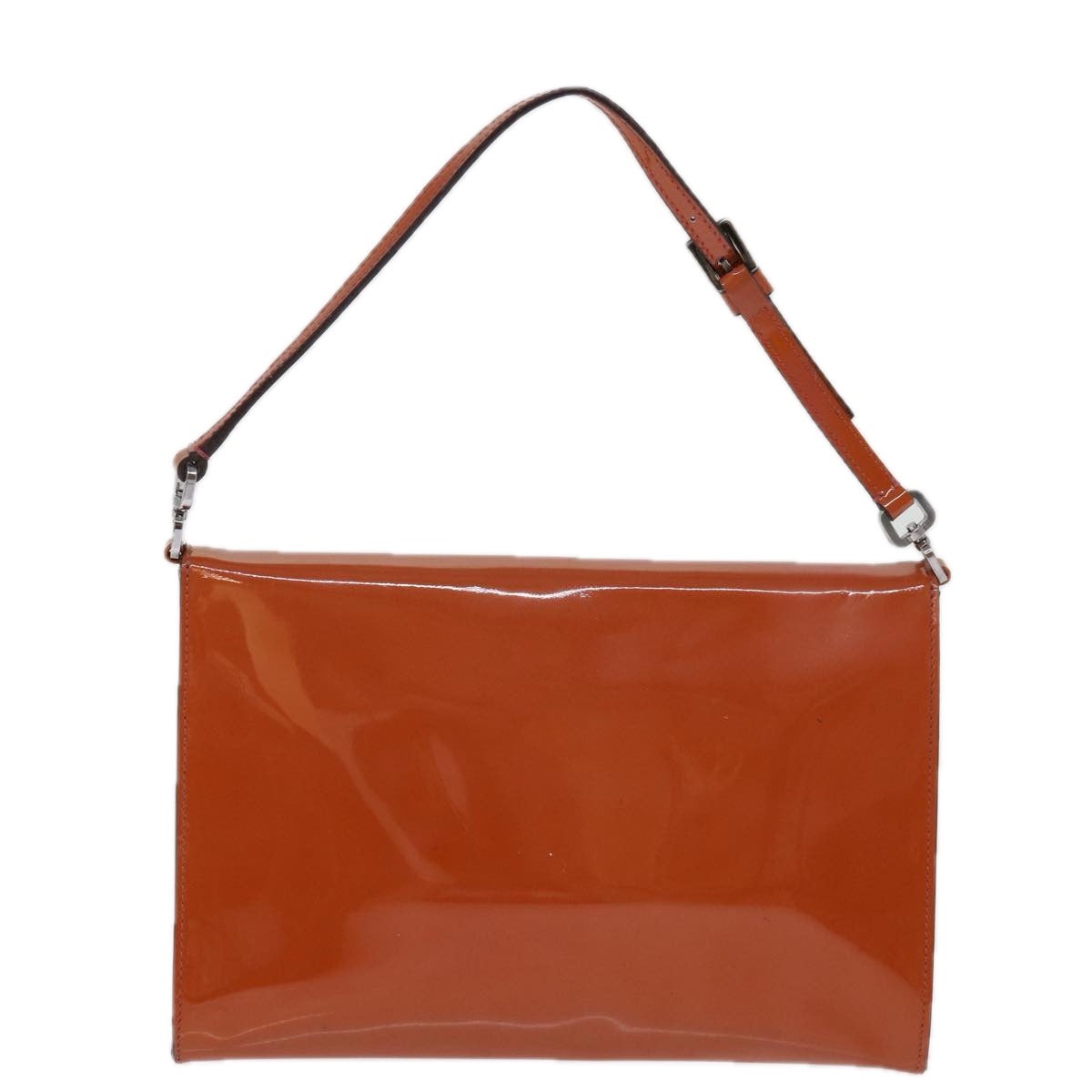 Luxury PradaHand Bag Enamel Orange 77205