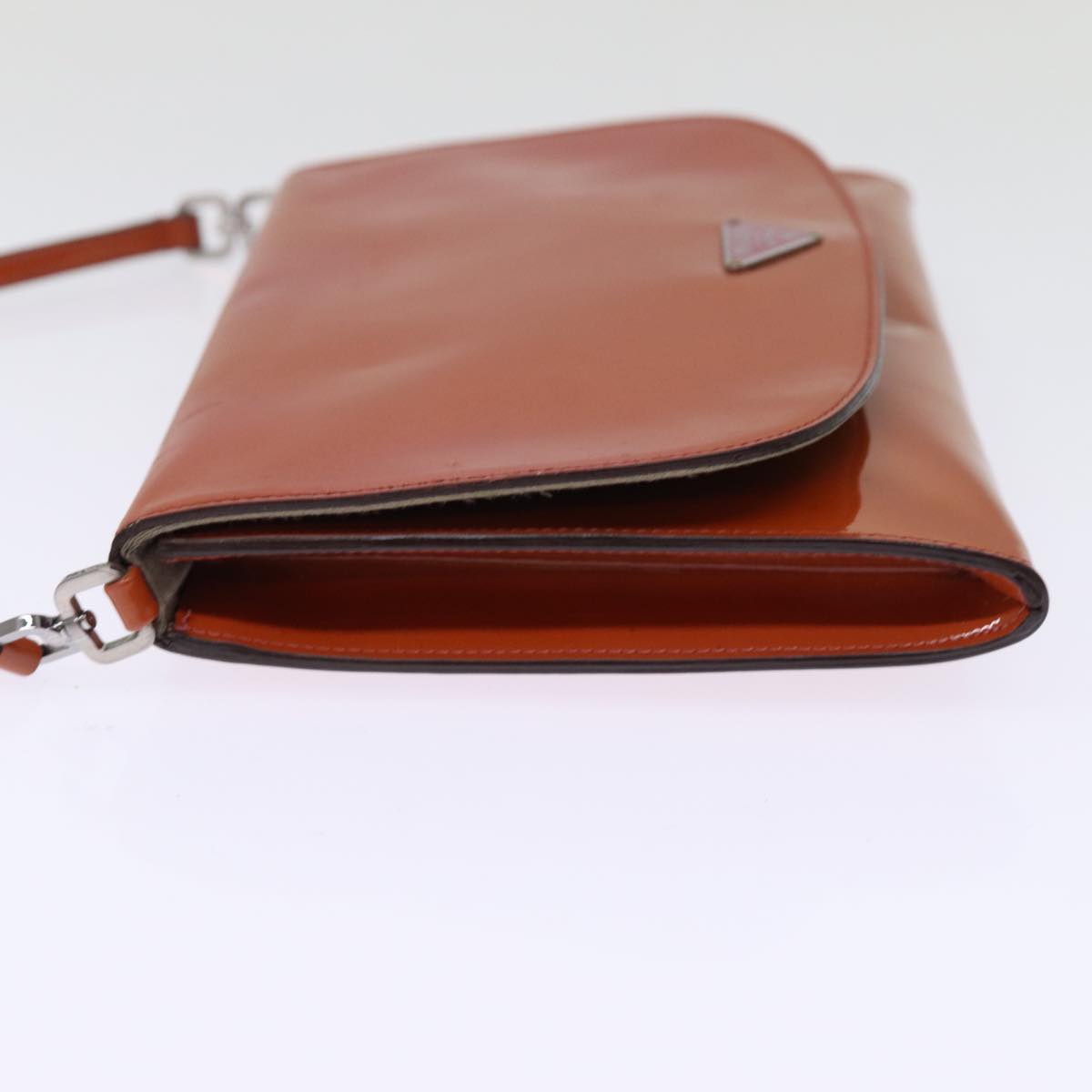 Luxury PradaHand Bag Enamel Orange 77205