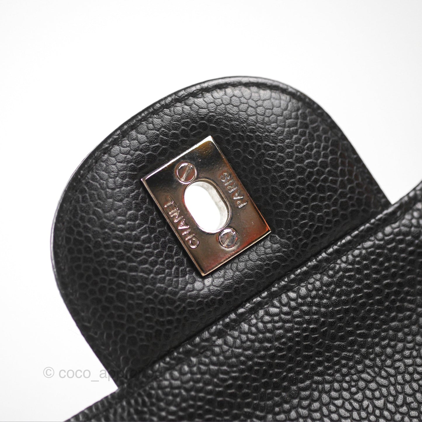 Chanel Jumbo Single Flap Quilted Black Caviar Silver Hardware