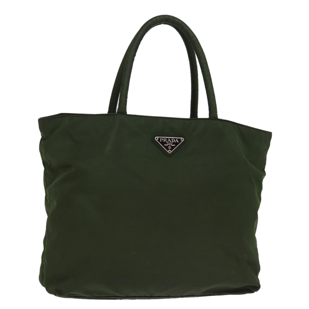 Luxury PradaTote Bag Nylon Khaki 77212