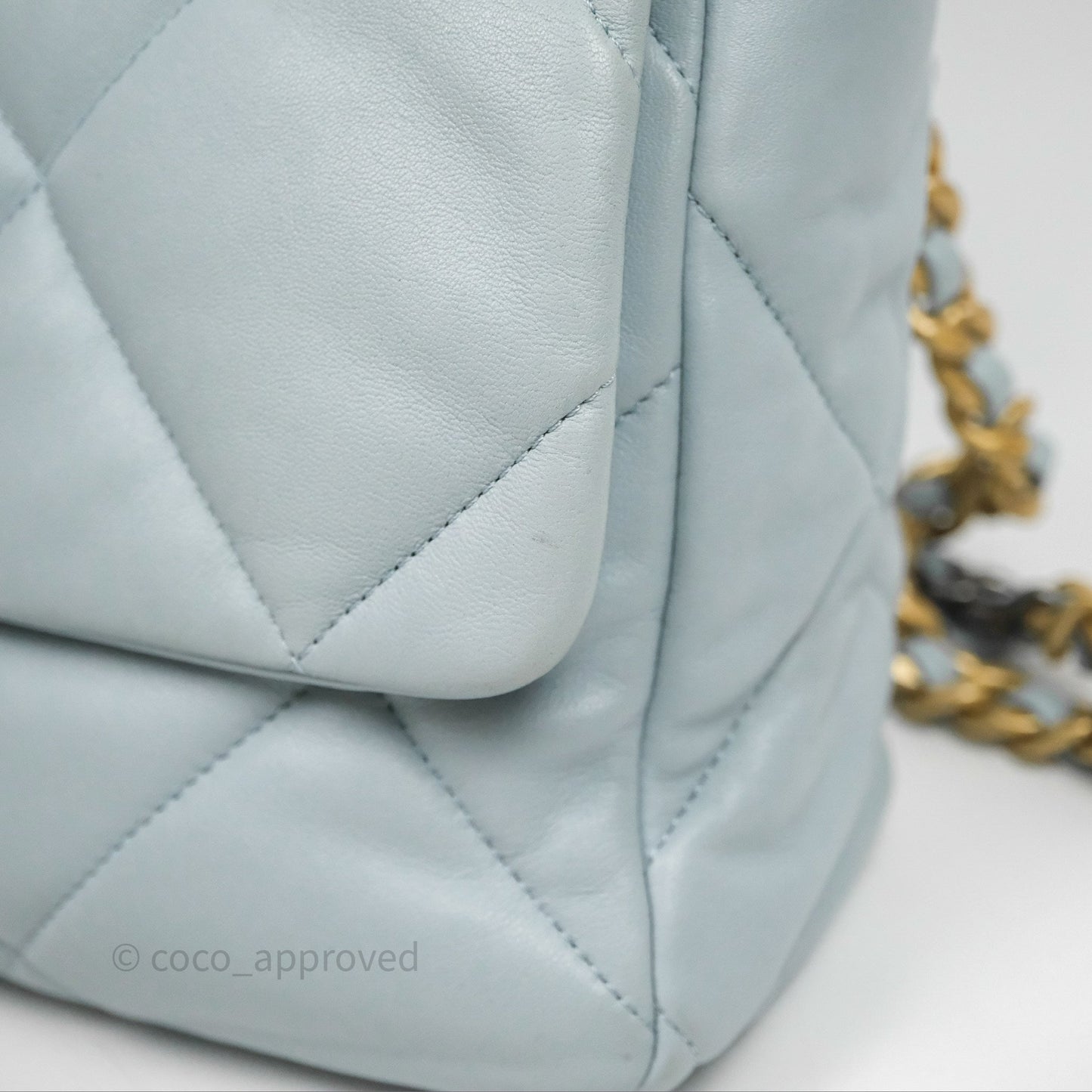 Chanel 19 Medium Blue Mixed Hardware