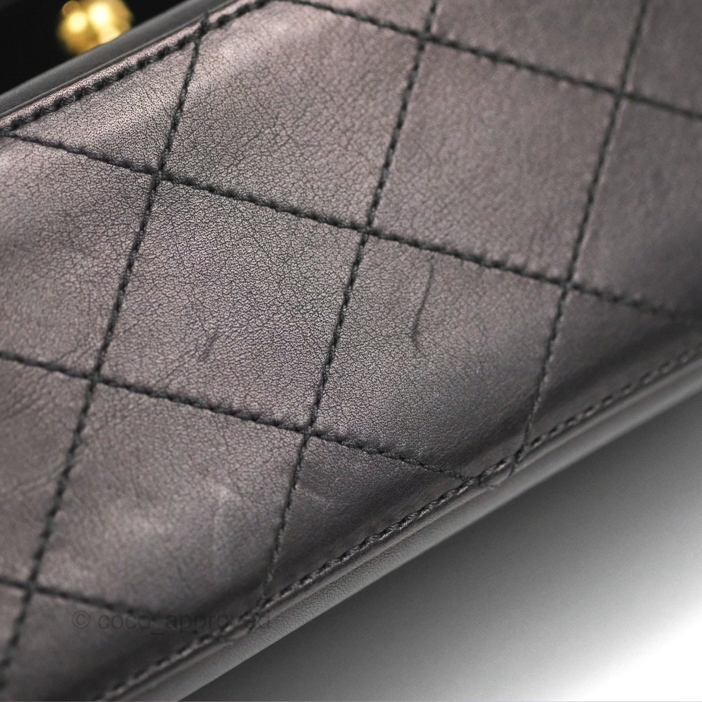 Chanel Quilted Medium Elegant CC Flap Black Lambskin Gold Hardware