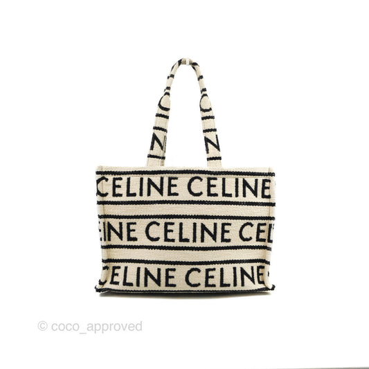 Celine Large Cabas Thais Textile with Celine All-Over