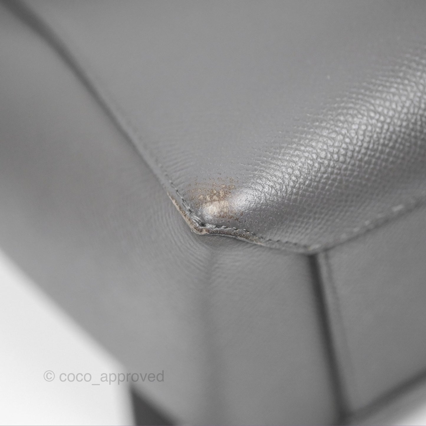 Celine Micro Belt Bag Grey Grained Calfskin Gold Hardware