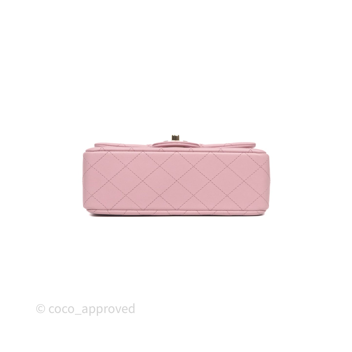 Chanel Top Handle Mini Rectangular Flap Lilac Pink Lambskin Gold Hardware