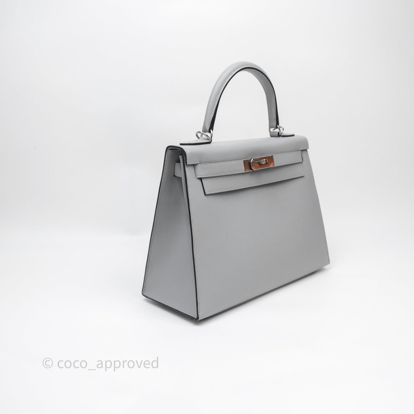 Hermès Kelly 28 Bleu Glacier 8U Epsom Palladium Hardware