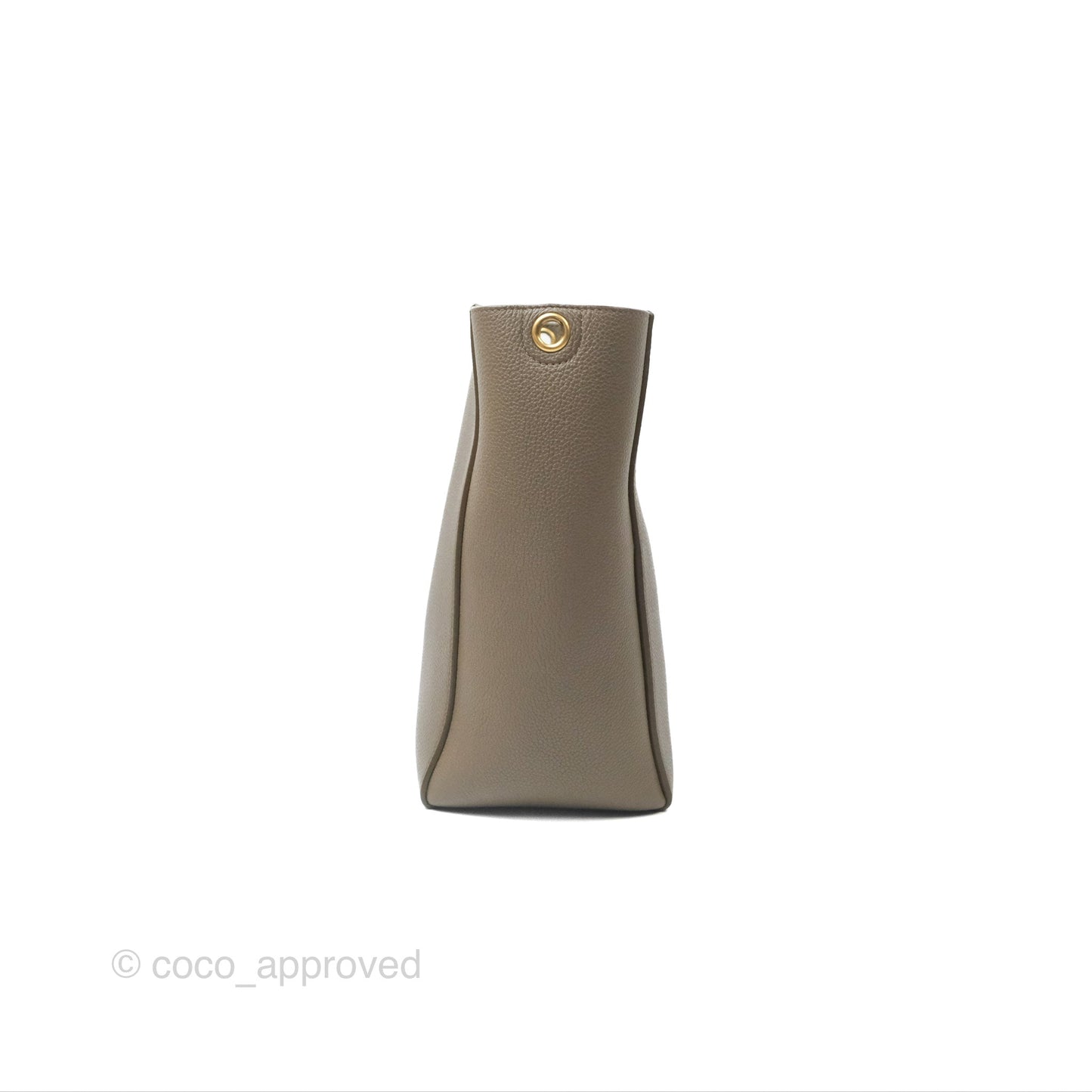 Celine Small Sangle Bucket Bag Taupe Grained Calfskin Gold Hardware