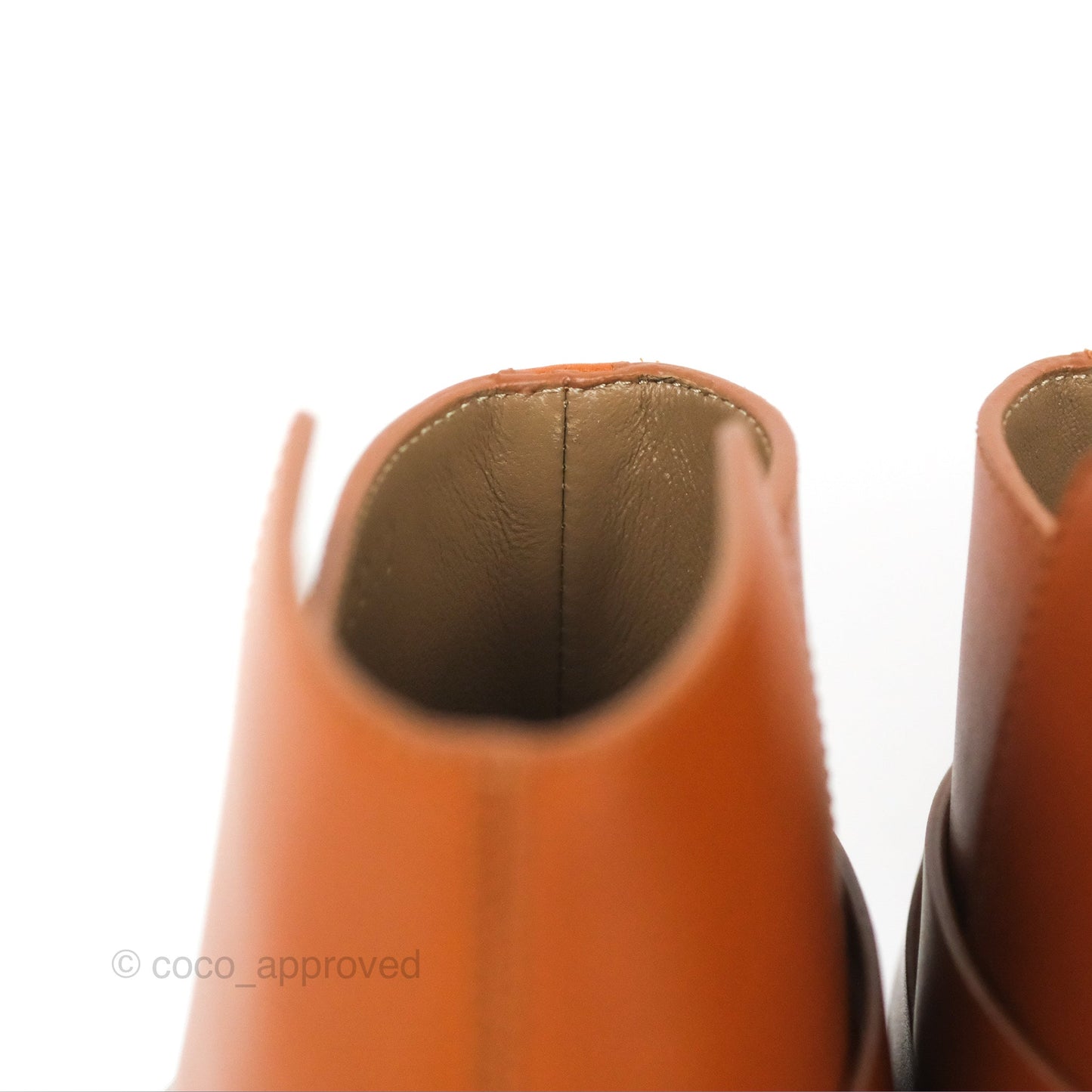 Hermès Neo Ankle Boots Naturel Calfskin Size 39