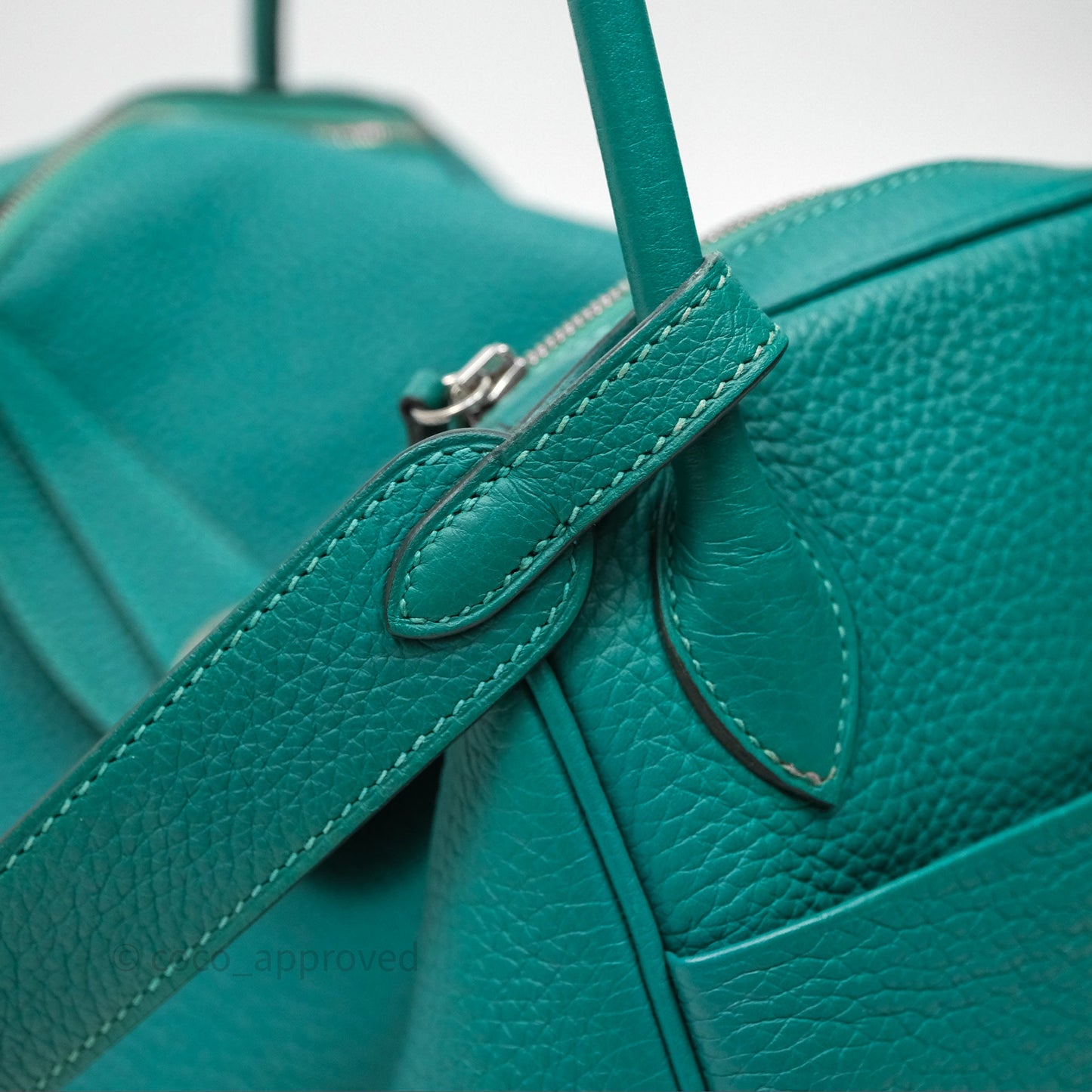 Hermès Lindy 26 Vert Verone U1 Clemence Palladium Hardware