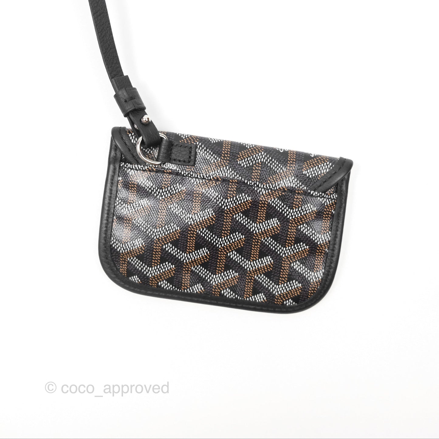 Goyard Anjou Mini Bag Goyardine Canvas Black