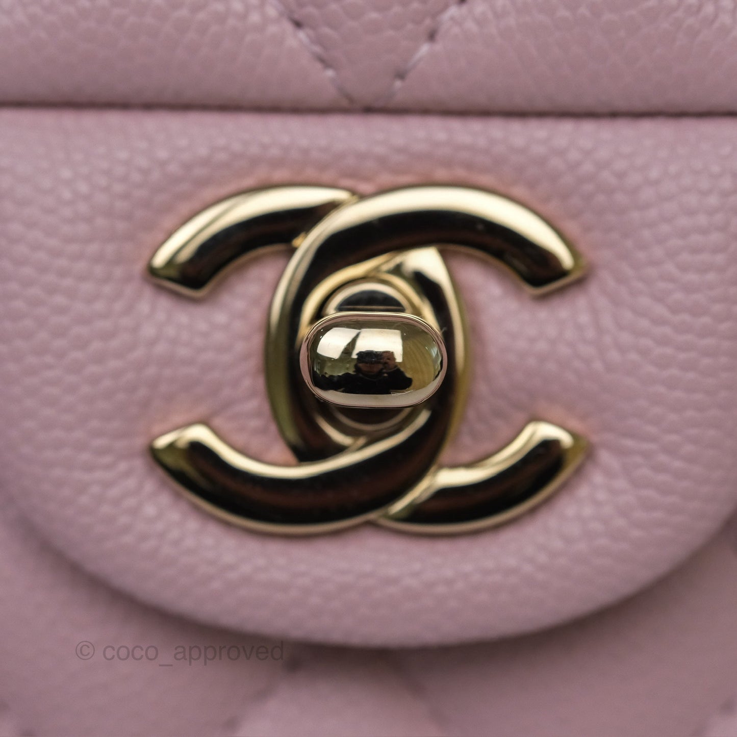 Chanel Small S/M Classic Flap Light Pink Caviar Gold Hardware